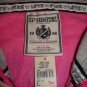 VICTORIA SECRET PINK BLING HEART PEACE HOODIE JACKET S