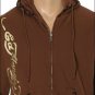 NEW AUTHENTIC ED HARDY MEN GOLD SKULL HOODIE JACKET XL
