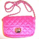 VICTORIA SECRET PINK SATIN CHAIN PURSE CROSSBODY BAG