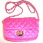 VICTORIA SECRET PINK SATIN CHAIN PURSE CROSSBODY BAG