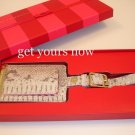2 x VICTORIA SECRET PYTHON LUGGAGE TAG SNAKE SKIN RARE