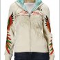ED HARDY GIRL SKULL HOODIE FAUX FUR RHINESTONES SIZE S
