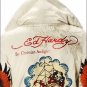 ED HARDY GIRL SKULL HOODIE FAUX FUR RHINESTONES SIZE S