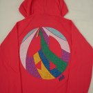 NEW VICTORIA SECRET PINK BLING PEACE HOODIE JACKET M