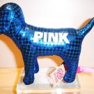 NEW VICTORIA SECRET PINK METALLIC MINI DOG BLUE 2009