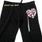 VICTORIA SECRET PINK BLING HEART STONES SWEATS PANTS M