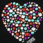 VICTORIA SECRET PINK BLING HEART STONES SWEATS PANTS M