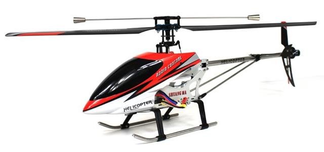 Shuang Ma 9104 Single Blade w/ GYRO RC Helicopter Red