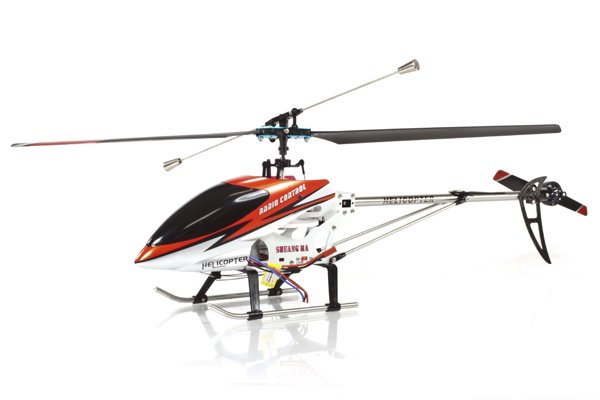 Shuang Ma 9104 Single Blade w/ GYRO RC Helicopter Red