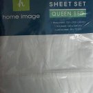 CREAM QUEEN FITTED SHEET SET - NEW - 180TC