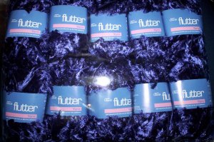 FREEPOST - 10 Skein / balls x 50 gram PURPLE FEATHER YARN