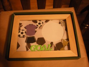 Handcrafted Soccer Photo Picture Frame