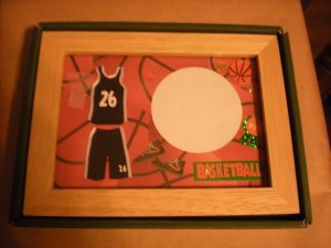 Handcrafted Basketball Photo Picture Frame