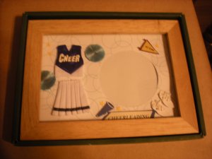 Handcrafted Cheerleading Photo Picture Frame