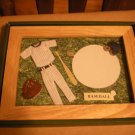Handcrafted Baseball Photo Picture Frame