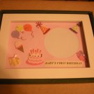 Handcrafted  First Birthday Photo Picture Frame For Girl