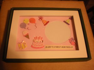 Handcrafted  First Birthday Photo Picture Frame For Girl