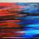 Original Abstract muti-media on canvas Unique painting