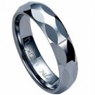 Diamond-cut Tungsten Carbide Ring Band Size 9.5
