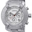 New! Aqua Master Large Round 20 Diamonds SS Watch