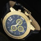 New Ice Ice By Icetime 45 MM10 Diamond Yellow Gold Tone Case