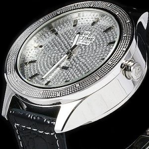 IceTime 20 Diamond Double Decker 48mm Watch Silver Face
