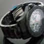 King Master 12 Diamond 48M Round Black tone Case watch