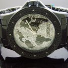 King Master 12 Diamond 48M Round Black tone Case watch