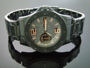 King Master 12 Diamond 48M Round Black tone Case watch