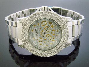 King Master 12 Diamond 50MM Round Case with CZ on the Face watch