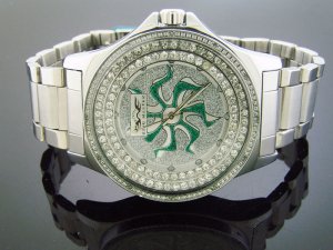 King Master 12 Diamond 50MM Round Case with CZ on the Face watch