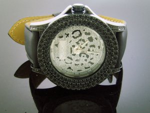 King Master 12 Diamond 50MM Round Case with CZ on the Face watch