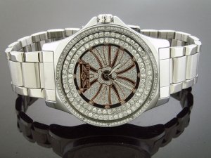 King Master 12 Diamond 50MM Round Case with CZ on the Face watch