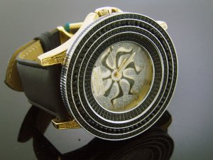 King Master 12 Diamond 50MM Round Case with CZ on the Face watch