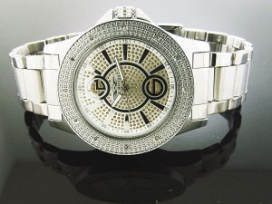 King Master 12 Diamond 50MM Round Case with CZ on the Face watch