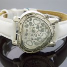 Swiss Master By KM Large Heart 12 Diamonds Watch