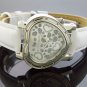 Swiss Master By KM Large Heart 12 Diamonds Watch