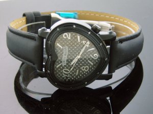 Swiss Master By KM Large Heart 12 Diamonds Watch