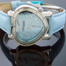 Swiss Master By KM Large Heart 12 Diamonds Watch