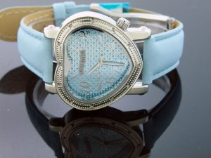 Swiss Master By KM Large Heart 12 Diamonds Watch