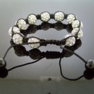 Unisex Big Bead CZ Shamballa Bracelet 12MM 8Inch