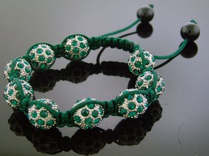 Unisex Big Bead CZ Shamballa Bracelet 12MM 8Inch