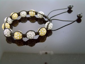 Unisex Big Bead CZ Shamballa Bracelet 12MM 8Inch