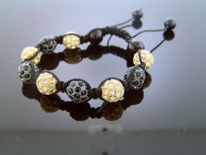 Unisex Big Bead CZ Shamballa Bracelet 12MM 8Inch