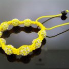 Unisex Big Bead CZ Shamballa Bracelet 12MM 8Inch