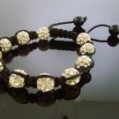 Unisex Big Bead CZ Shamballa Bracelet 12MM 8Inch