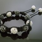 Unisex Big Bead CZ Shamballa Bracelet 12MM 8Inch