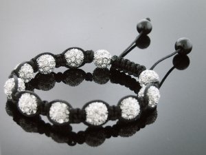 Unisex Big Bead CZ Shamballa Bracelet 12MM 8Inch