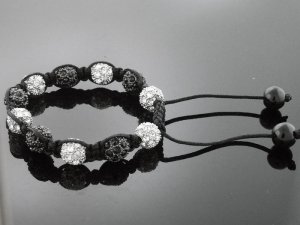 Unisex Big Bead CZ Shamballa Bracelet 12MM 8Inch