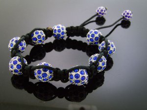 Unisex Big Bead CZ Shamballa Bracelet 12MM 8Inch